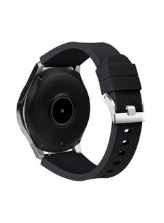 Ozone Silicone Replaceable Band For Samsung Galaxy Gear S3 Frontier/Classic 22 46 mm Black  - Image 3