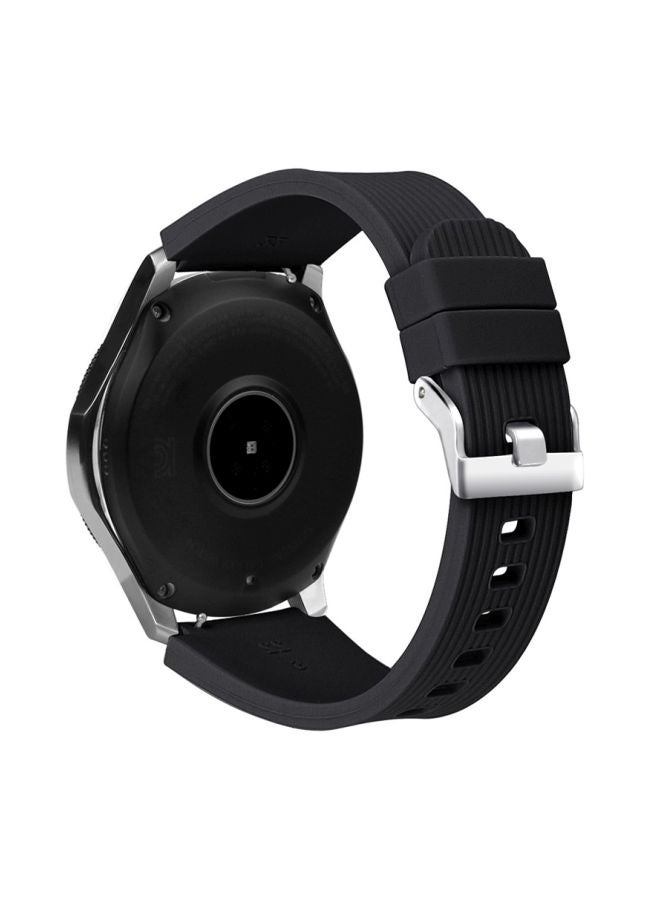 Ozone Silicone Replaceable Band For Samsung Galaxy Gear S3 Frontier/Classic 22 46 mm Black  - Image 3