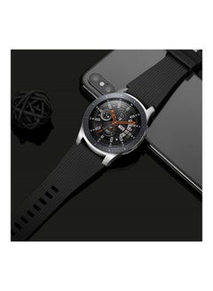 Ozone Silicone Replaceable Band For Samsung Galaxy Gear S3 Frontier/Classic 22 46 mm Black  - Image 4