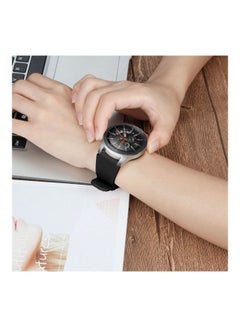 Ozone Silicone Replaceable Band For Samsung Galaxy Gear S3 Frontier/Classic 22 46 mm Black  - Image 5