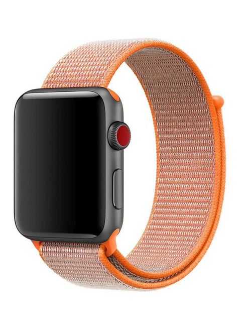 Nylon Replacement Straps For Apple Watch 42mm Orange