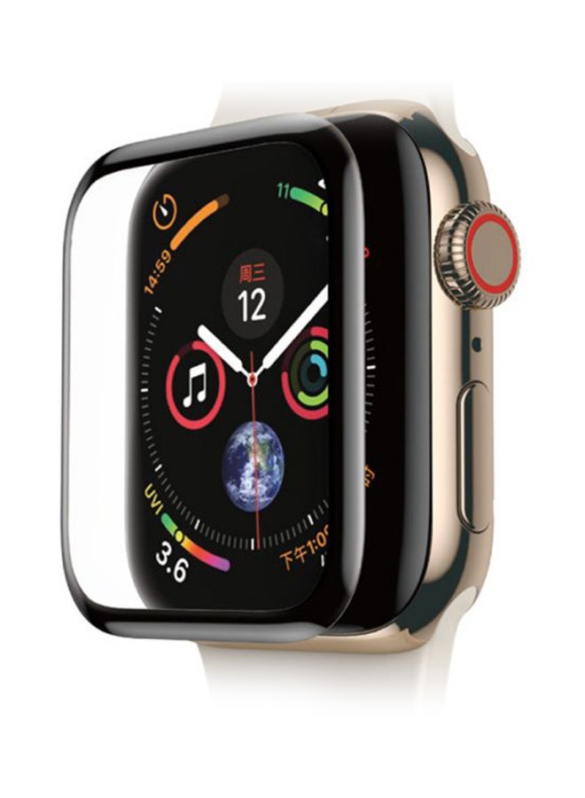Baseus Full-Screen Curved Screen Protector for Apple Watch Series 4/5/6/SE 44mm Black/Clear 
