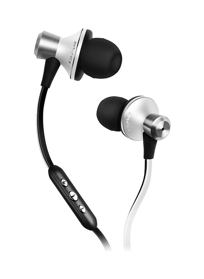 Awei Wired In-Ear Headphones Silver/Black