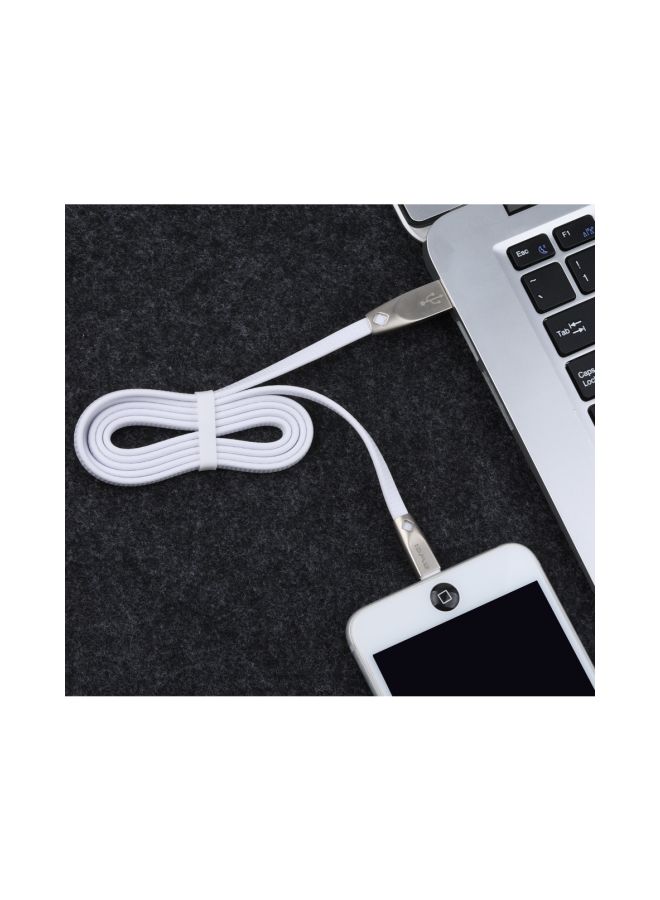 Awei Data Sync Charging Cable White/Silver - Image 3