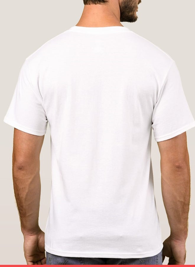 فرست بيس تيشيرت بأكمام قصيرة بنمط مطبوع للعبة الفيديو "Fortnite Game 2" أبيض - Image 2