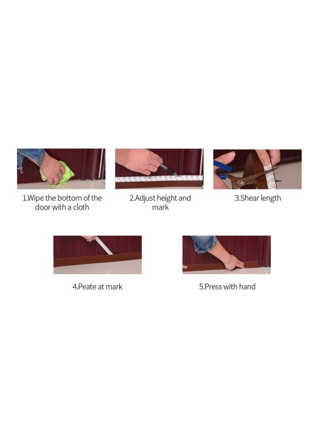 Self-Adhesive Seal Strip For Door And Window Clear  - Image 4