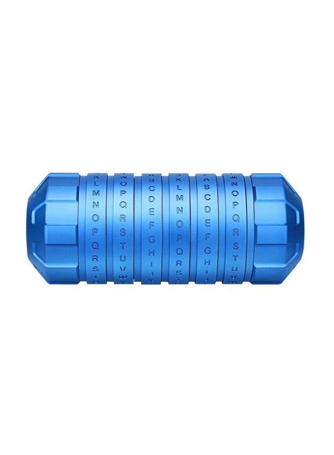 Generic - Cryptex Code Lock CNC Processing Safe Blue 15x5x9.5cm - Image 1