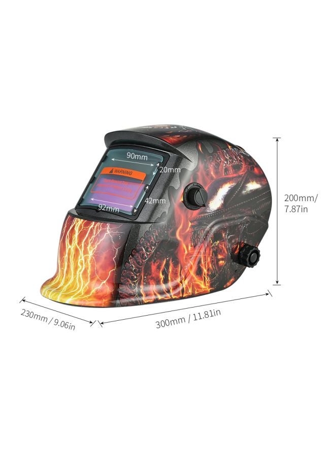 KKmoon Auto Darkening Welding Helmet With Adjustable Headband Black/Yellow/Red - Image 5