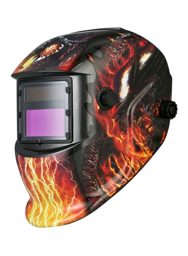 KKmoon Auto Darkening Welding Helmet With Adjustable Headband Black/Yellow/Red - Image 1
