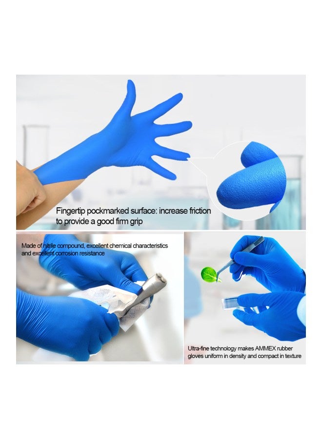 100-Piece Disposable Gloves Blue 22x12x7cm - v1564387309/N28655372A_2