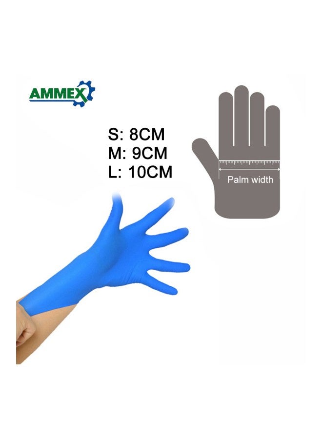 100-Piece Disposable Gloves Blue 22x12x7cm - v1564387309/N28655372A_7