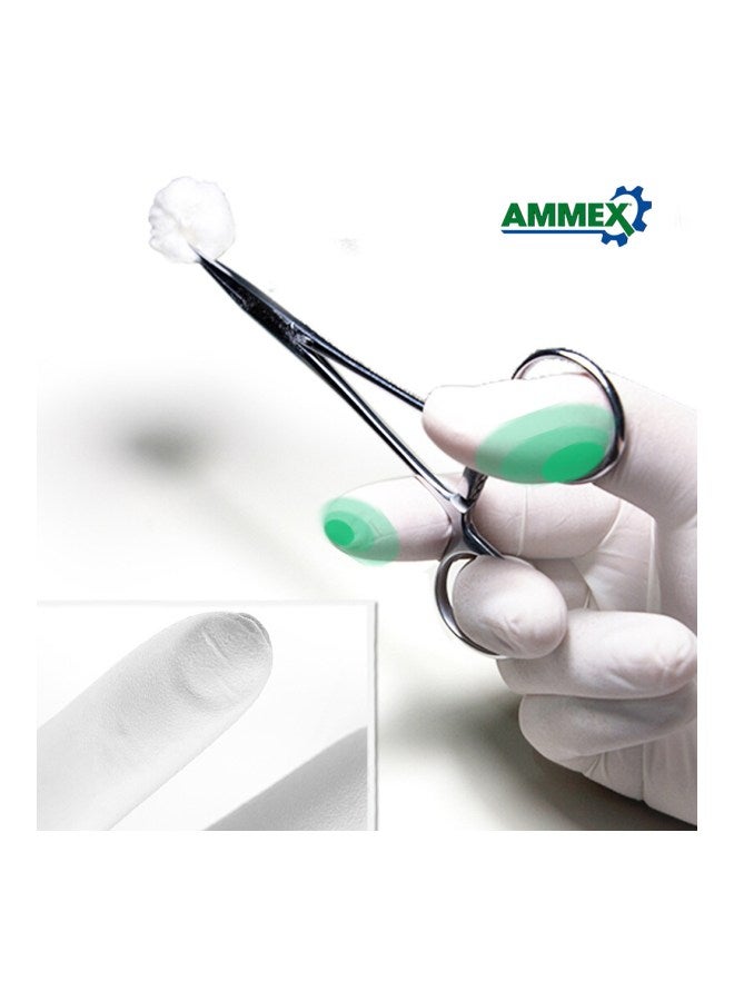 Ammex 100-Piece Disposable Gloves White 22.5x12x6cm - Image 5