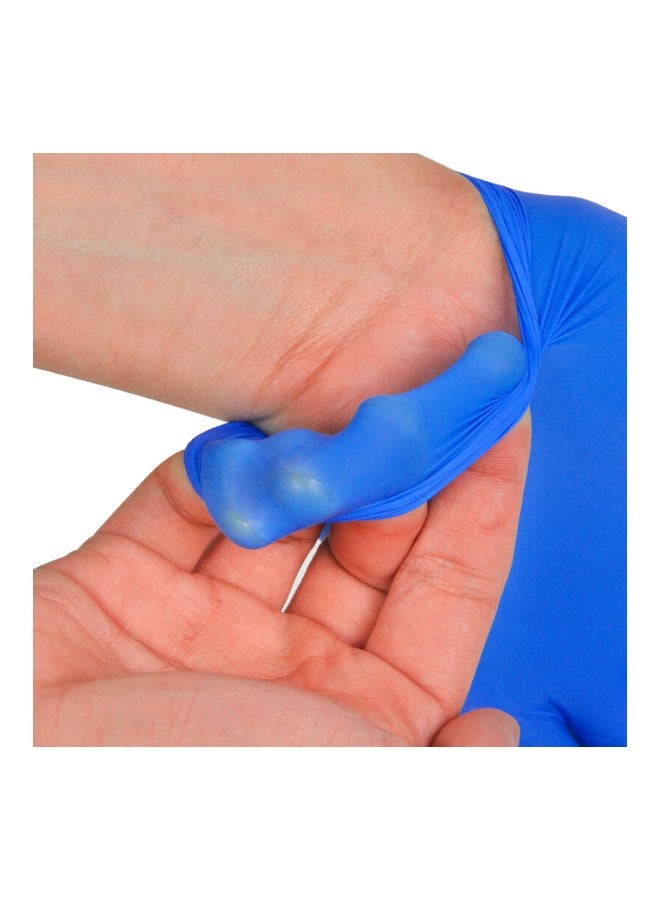 Ammex 100-Piece Disposable Gloves Blue 22.5x12x6cm - Image 3