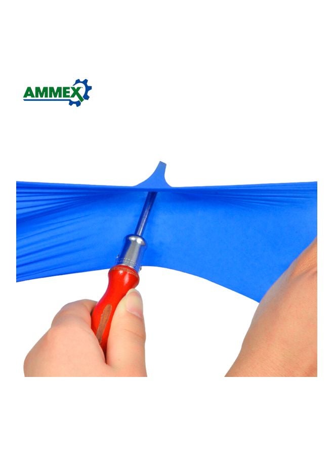 Ammex 100-Piece Disposable Gloves Blue 22.5x12x6cm - Image 5
