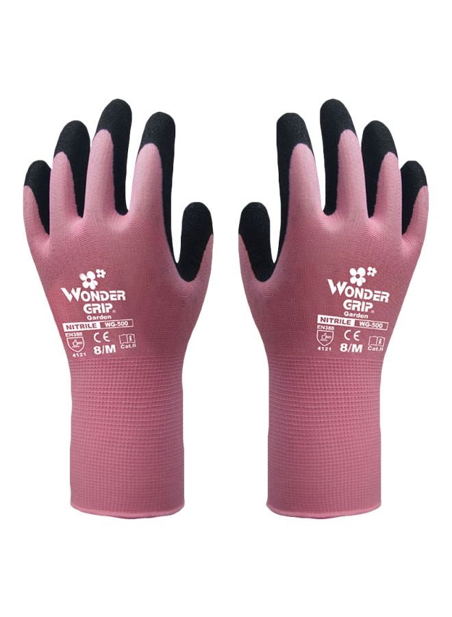 Abrasion-Proof Nylon Safety Gloves Pink/Grey - v1564387344/N28655434A_1