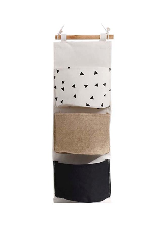 nome Wall Hanging With Three Pockets Black 20x60cm - Image 1