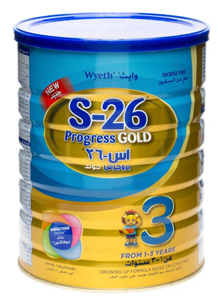 Wyeth S26 Progress Gold 3 Growing Up Formula 1600grams