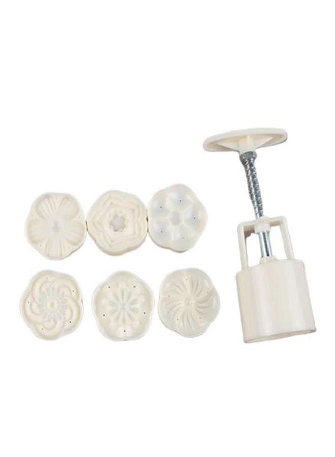 Mooncake Shape Cake Baking Mold White