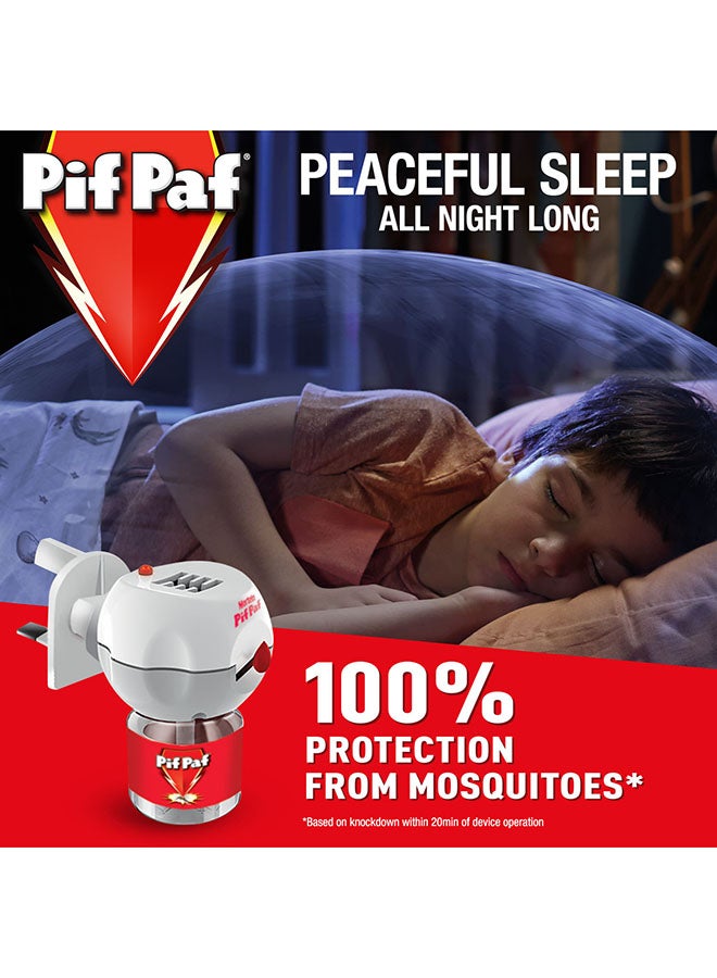 Pif Paf - Mosquito Killer Liquid Electric Device Kit 60 Nights Refill 45ml - Image 1