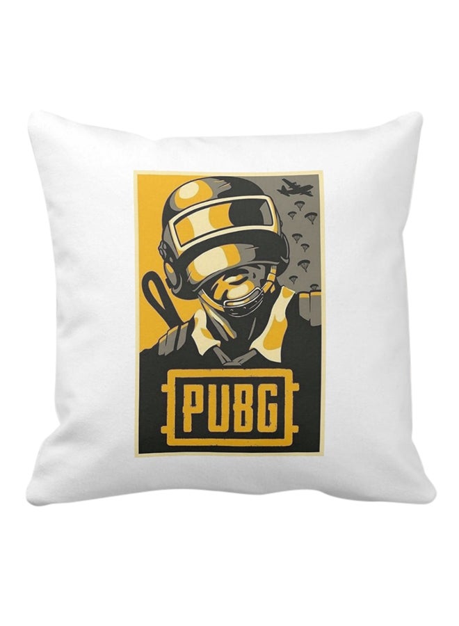 1st Piece Pubg Game Printed Square Pillow White 40 x 40centimeter  - Image 1
