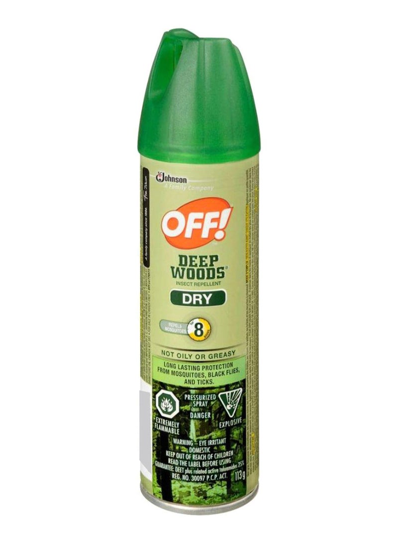 OFF! Deep Woods Insect Repellent Dry Spray Clear 113grams