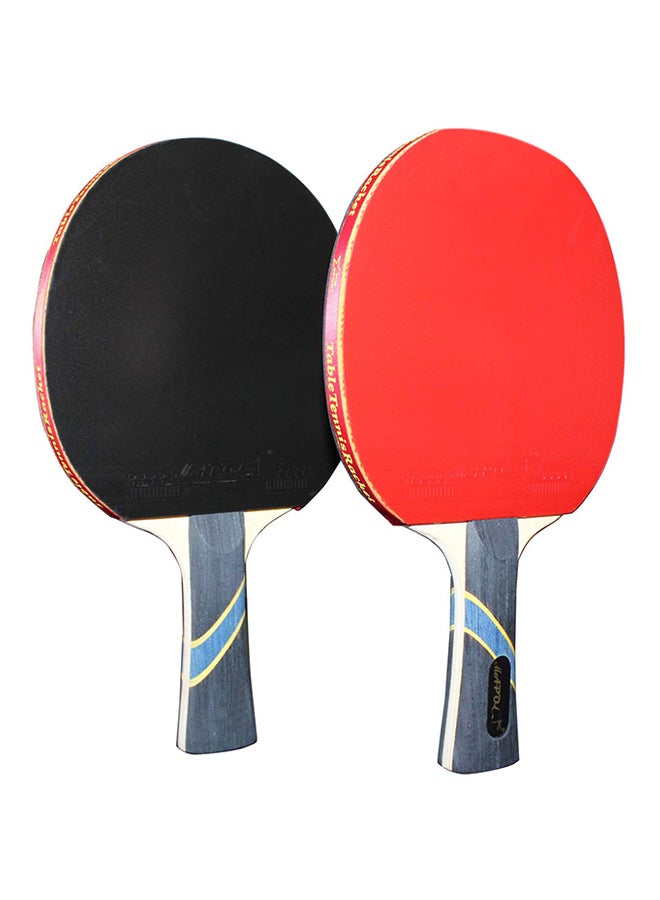 2-Piece 4 Star Professional Paddle Training Table Tennis Racket 10 x 5.9 x 0.95inch