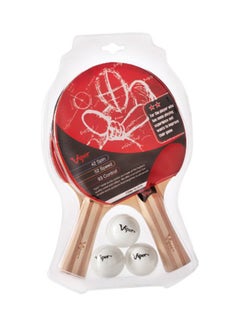Viper by GLD Products Set Of 2 Table Tennis Rackets Paddles And 3 Balls  - Image 2
