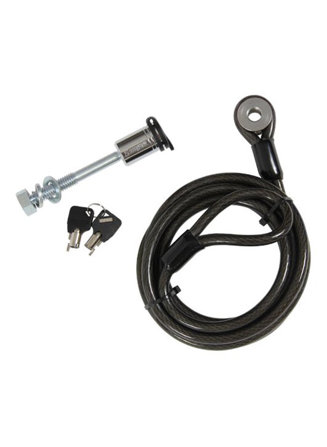 Anti-Wobble Threaded Hitch Pin And 8 Inch Cable