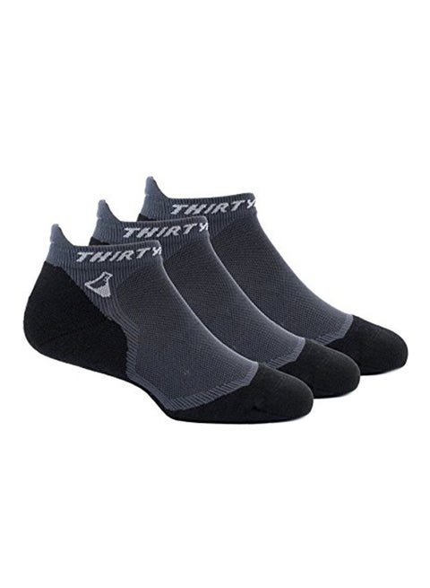 3-Pair Seamless Toe And Cushion Padded Socks