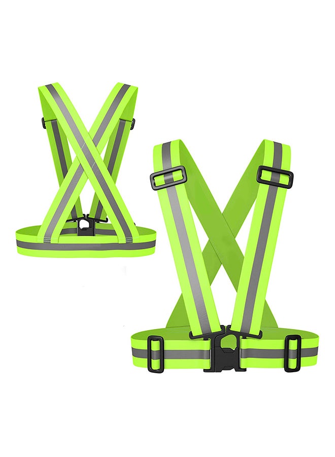 ANGESHEN Pack Of 2 Reflective Vest For Running  - Image 2
