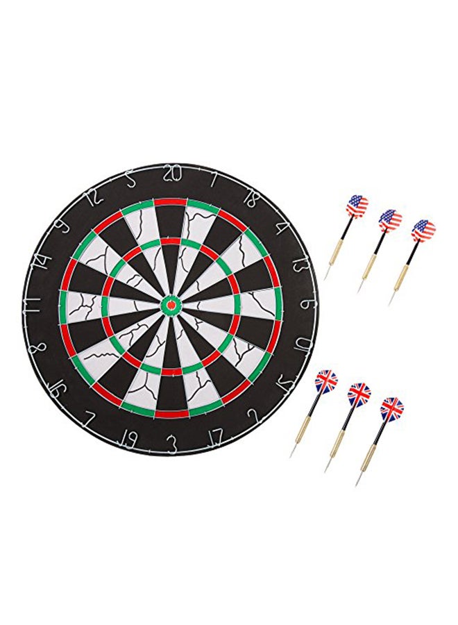 TG Double Sided Flocked Dart Board For Indoor Play