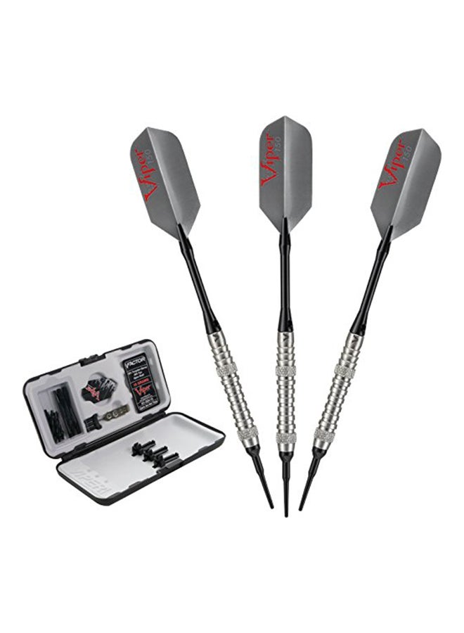 Viper by GLD Products - V-Factor Tungsten Soft Tip Darts With Storage Case Ringed 18grams - Image 1