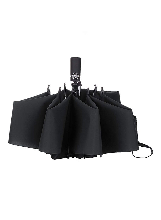 LANBRELLA Auto Open Close Compact Travel Umbrella Black - Image 1