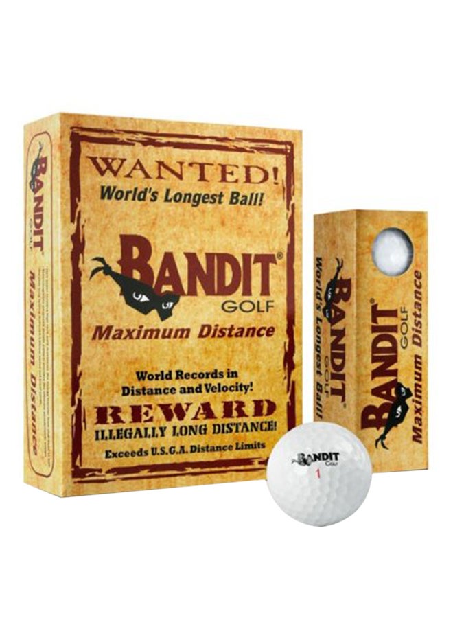 BAND-IT Pack Of 12 Maximum Distance Golf Balls 