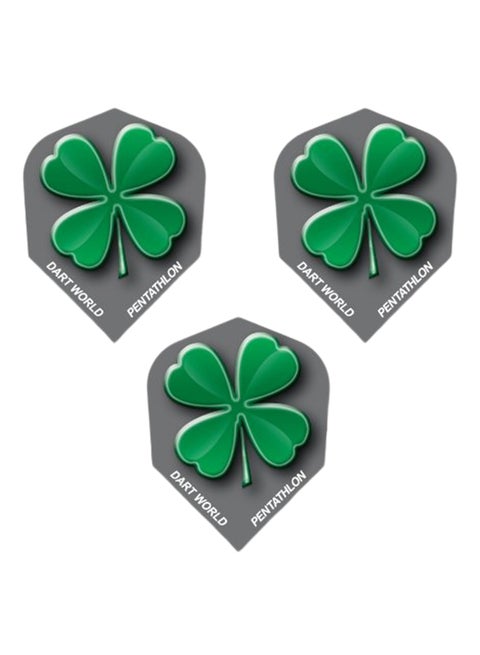 Set Of 3 World Pentathlon Shamrock Dart Flights