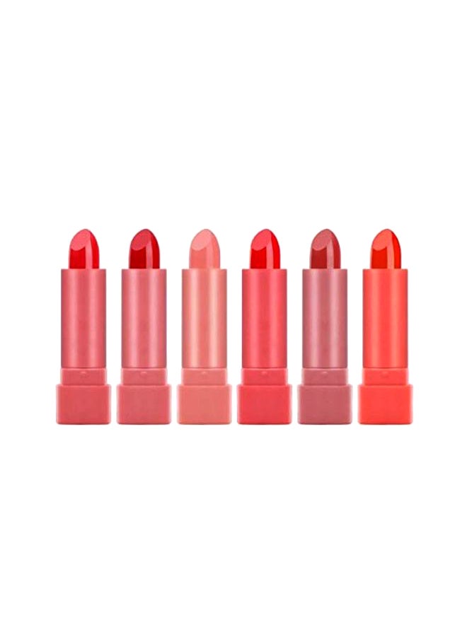 Heng Fang 6-Piece Set Matte Lipstick Box Red/Grey/Orange - Image 1