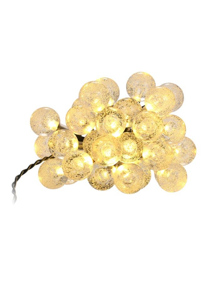 تومشاين سلسلة إضاءة LED تعمل بالطاقة الشمسية من 30 قطعة أصفر 6.3متر - Image 1