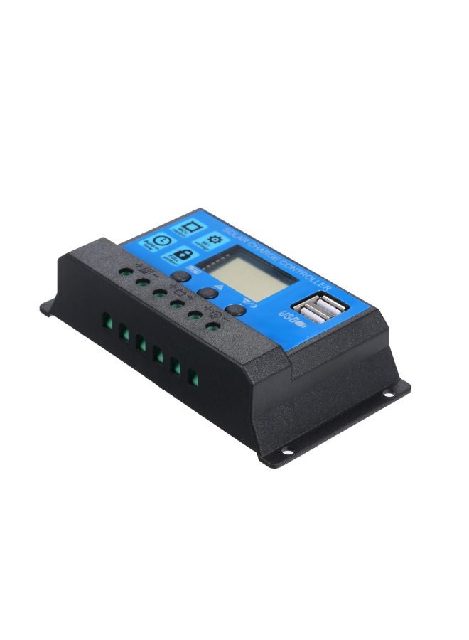 منظم شحن يعمل بالأشعة تحت الحمراء بمنفذ USB الأسود / الأزرق 133x70x35مم - Image 2