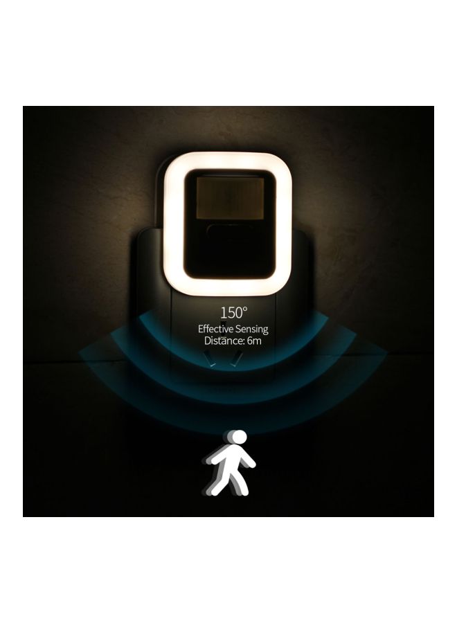 مصباح LED ليلي للحائط أبيض 6x2x7سم - Image 4