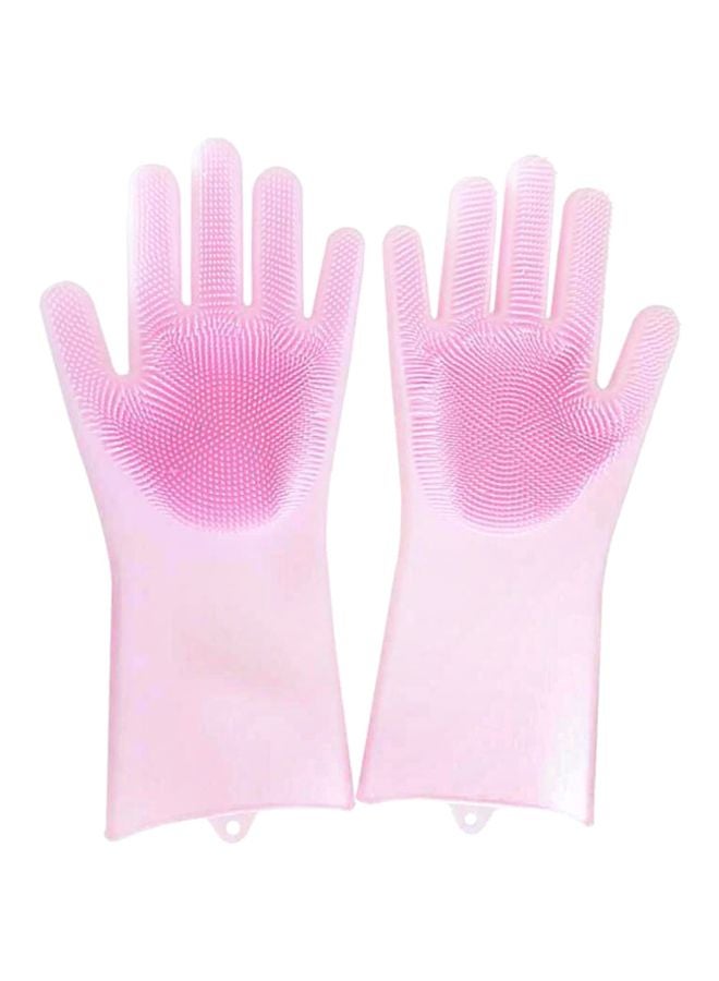 Silicone Dishwashing Gloves Pink 36Ã—8Ã—18cm  - Image 1