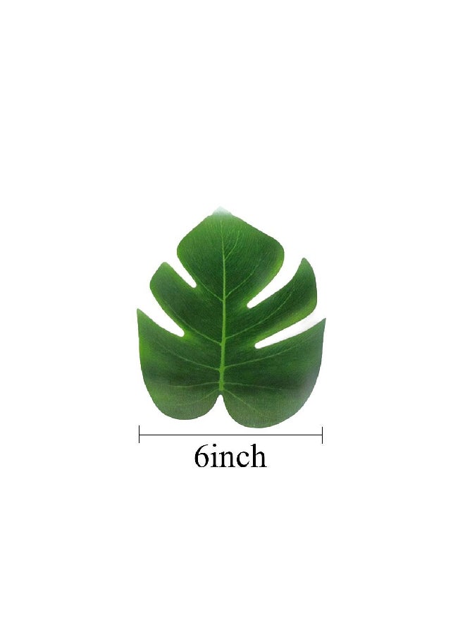 Generic Decorative Artificial Monstera Plant Leaf Green  - Image 2
