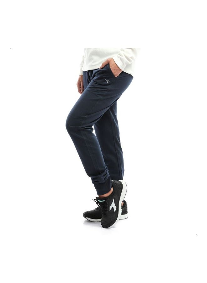 Ribbed Hem Jogger Pants Navy  - Image 3