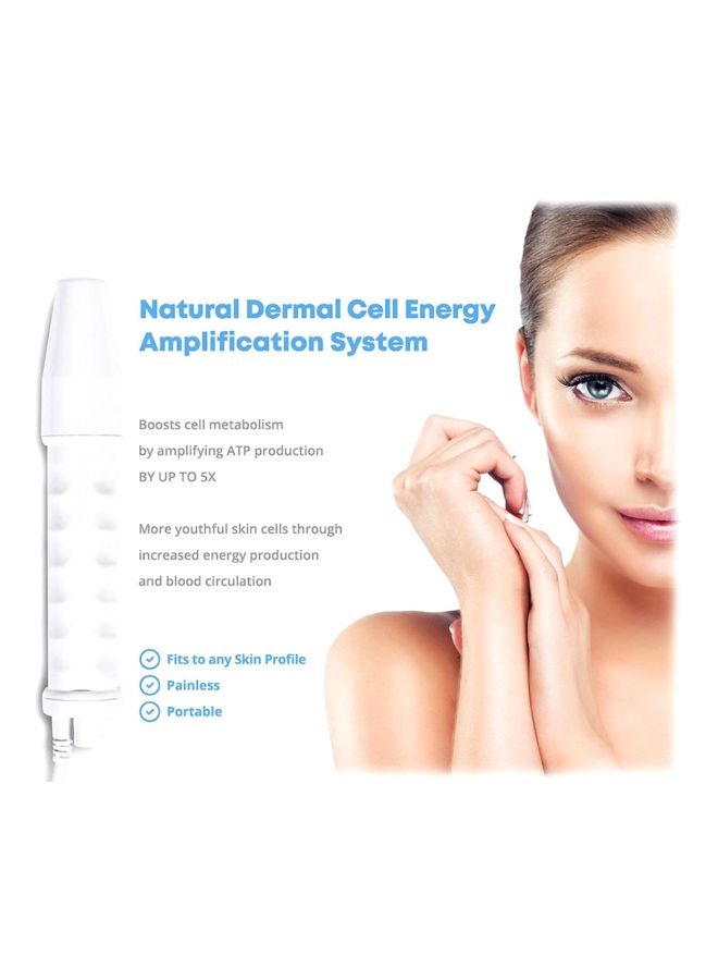 بلولانز جهاز عالي التردد لعلاج حب الشباب بتصميم قلم أبيض/فضي 32x21x5.6سم - Image 2