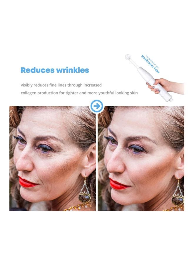 بلولانز جهاز عالي التردد لعلاج حب الشباب بتصميم قلم أبيض/فضي 32x21x5.6سم - Image 3