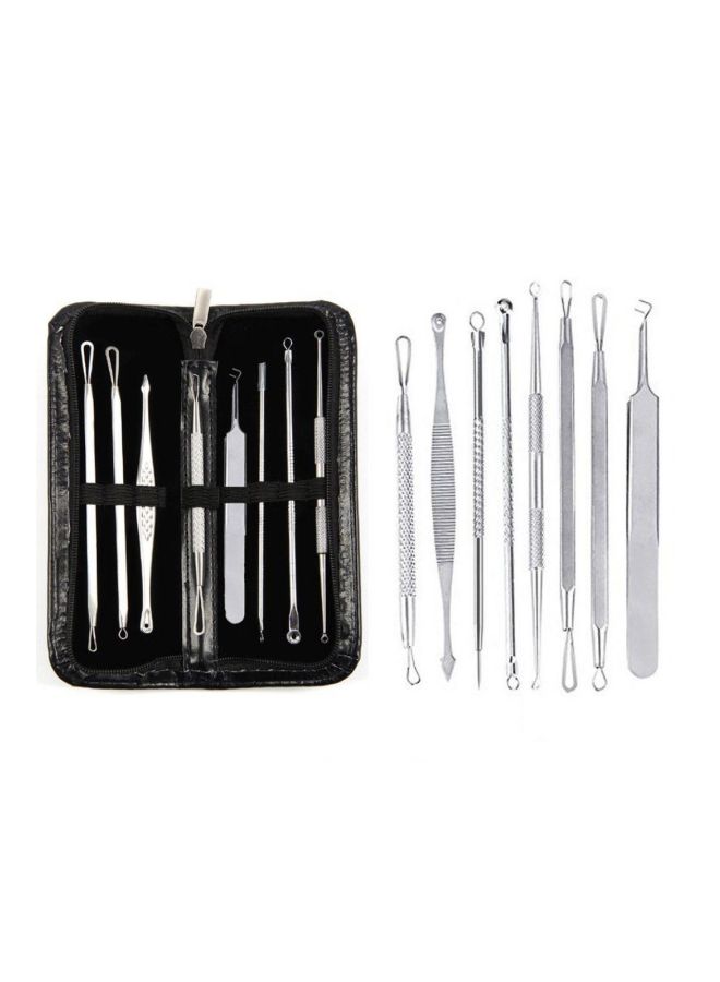 Bluelans 8-Piece Blackhead And Acne Remover Tools Silver - Image 2