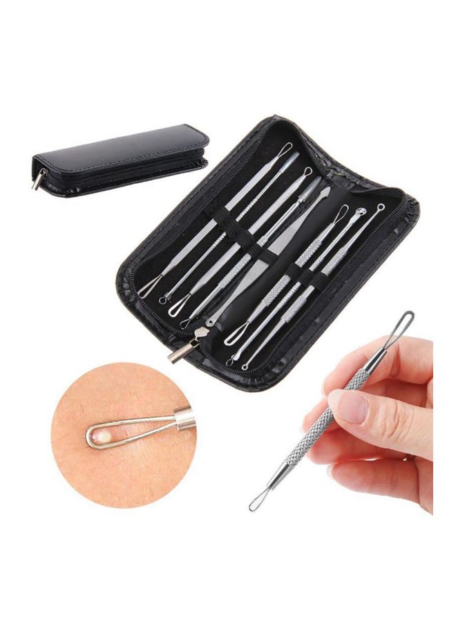 Bluelans 8-Piece Blackhead And Acne Remover Tools Silver - Image 3