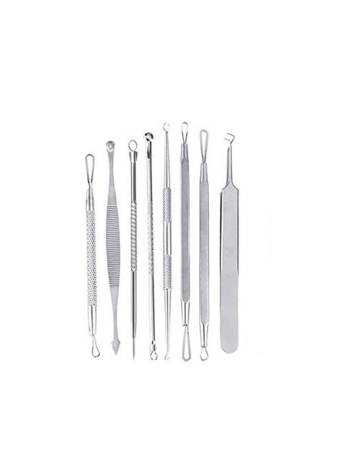 Bluelans 8-Piece Blackhead And Acne Remover Tools Silver - Image 4