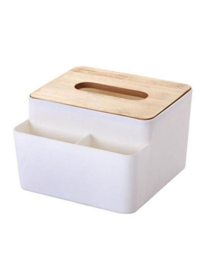 Tissue Holder White/Beige 15x10centimeter