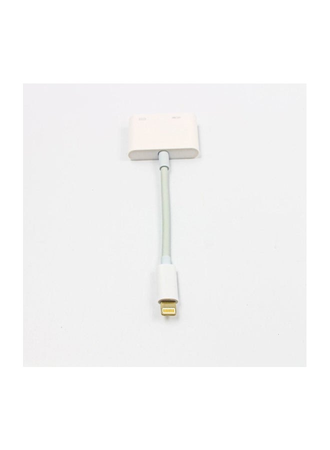 aoeyoo - Lightning To HDMI 8-Pin AV Adapter White - Image 1