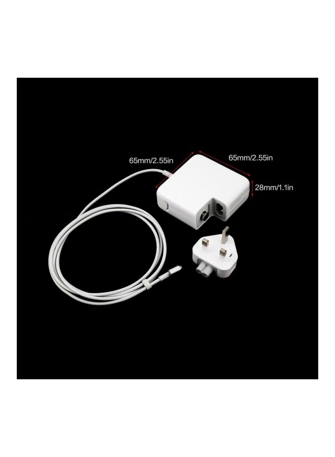 Generic - Power Adapter Charger For Apple Macbook White/Silver - Image 1